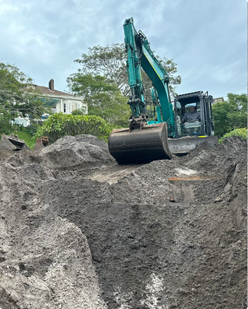 Field crew completing environmental drilling activities